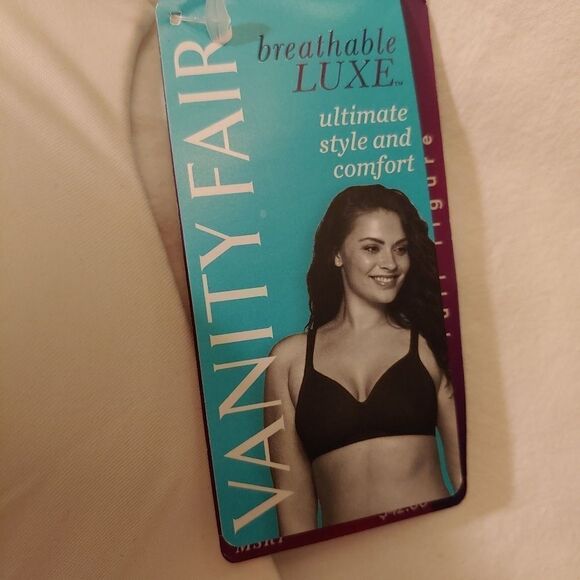 NWT Vanity Fair Women's Size 42DD Coconut White Breathable Luxe Full Figure Bra. - Picture 5 of 8